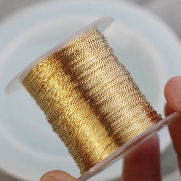 Icnway 1 м много импортных 14K золотые полые светлые полу-жесткие проволоки DIY