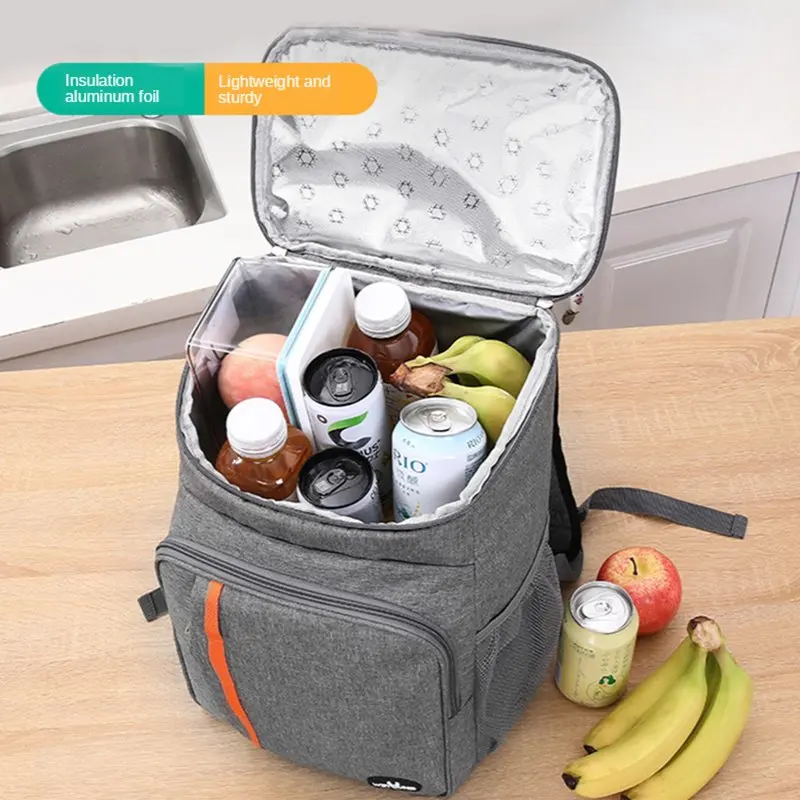 

New Cooler Bag Backpack Picnic thermal Food Delivery Ice Thermo Lunch Camping Refrigerator Insulated Pack Accessories Supplies