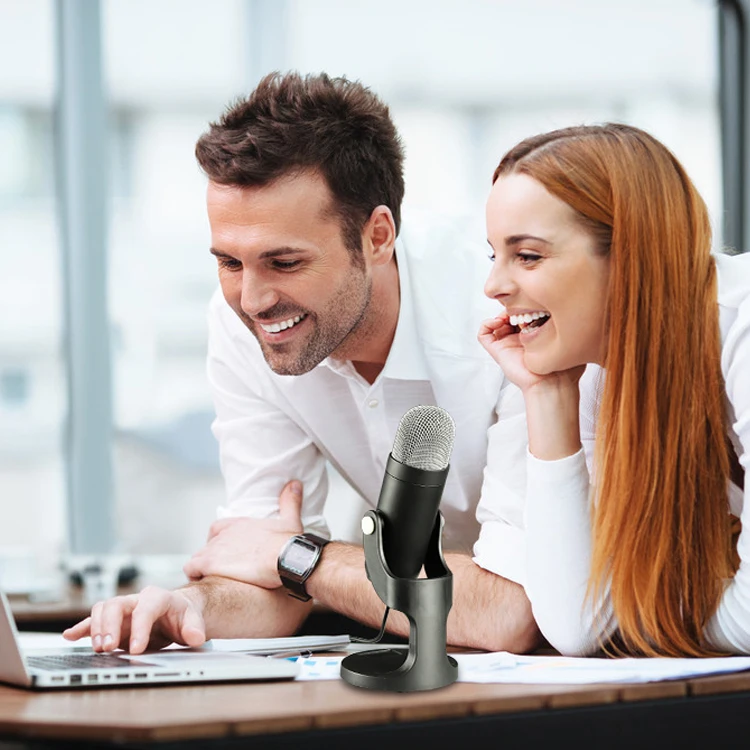 

Professional USB Microphone Condenser Recording Microphone Mic Stand POP Filter for Computer PC Laptop YouTube Podcast