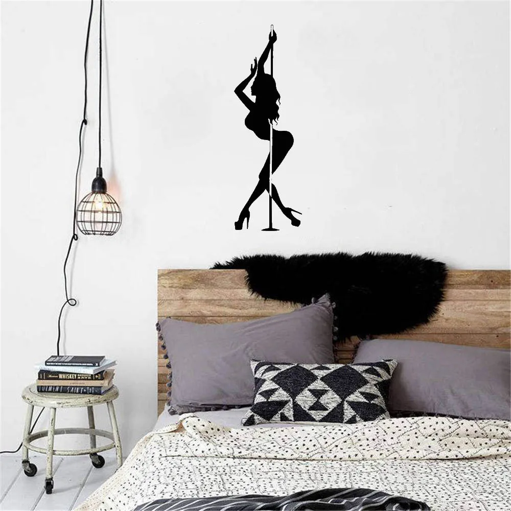 

Fashion Dance Wall Stickers Love Romance Passion Kiss Wall Decals Vinyl For Bedroom Dance Room Decal Home Decor DW8536