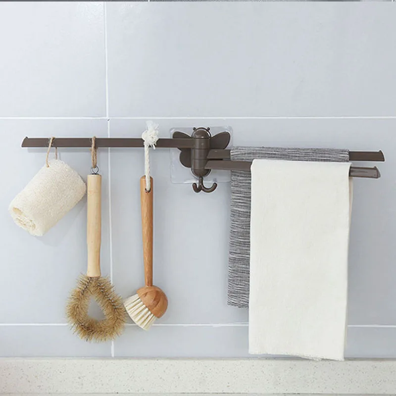 Многофункциональная вешалка для полотенец 180 градусов вращающаяся Настенный