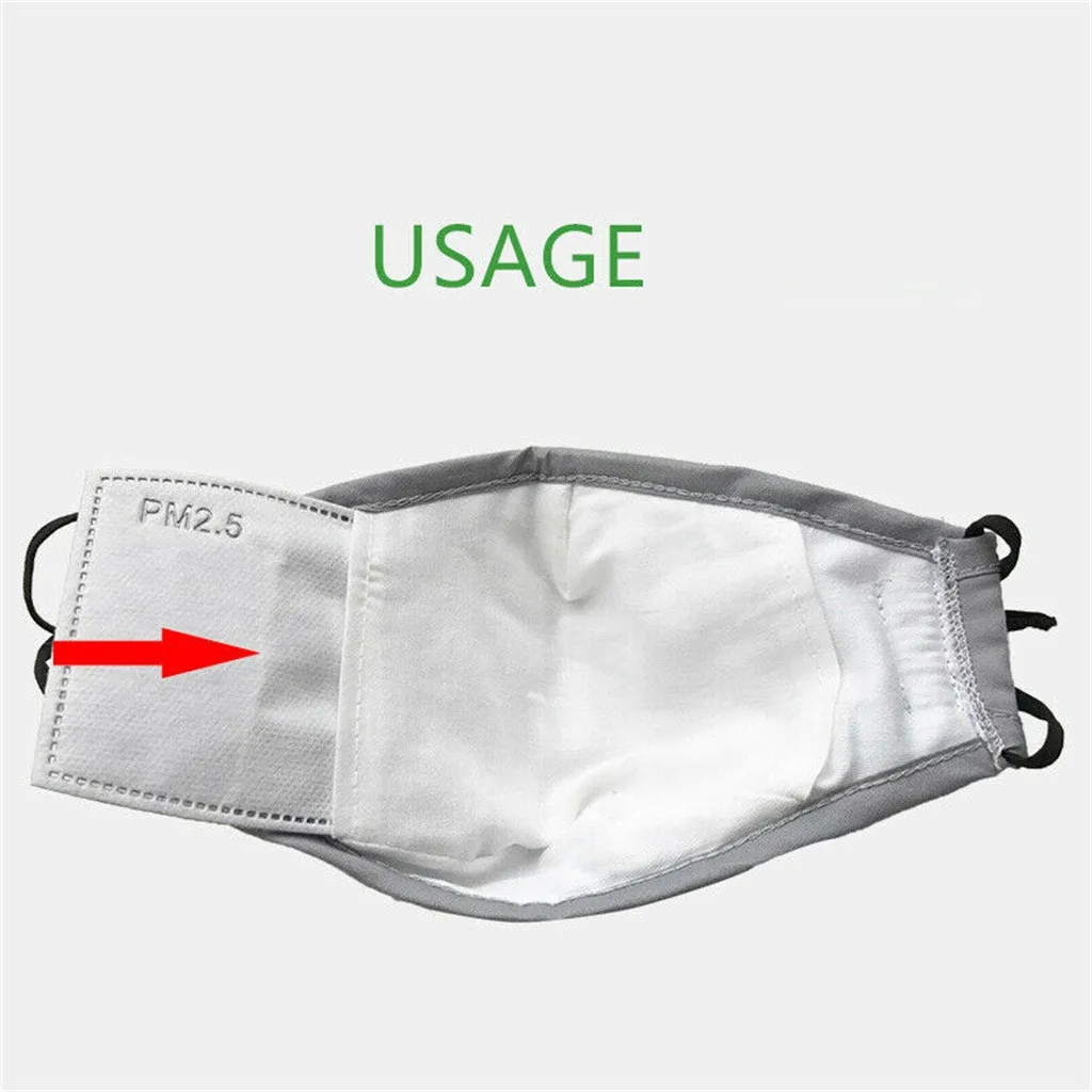 50PCS PM2.5 Mask Filter Masque 5 Layers Activated Carbon Replaceable For Adults Mouth Dust Face Masks #25 | Спорт и развлечения