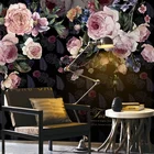 Пользовательские обои Европейский стиль Винтажные розы Картина маслом фото настенные фрески гостиная спальня Роскошный домашний декор фрески