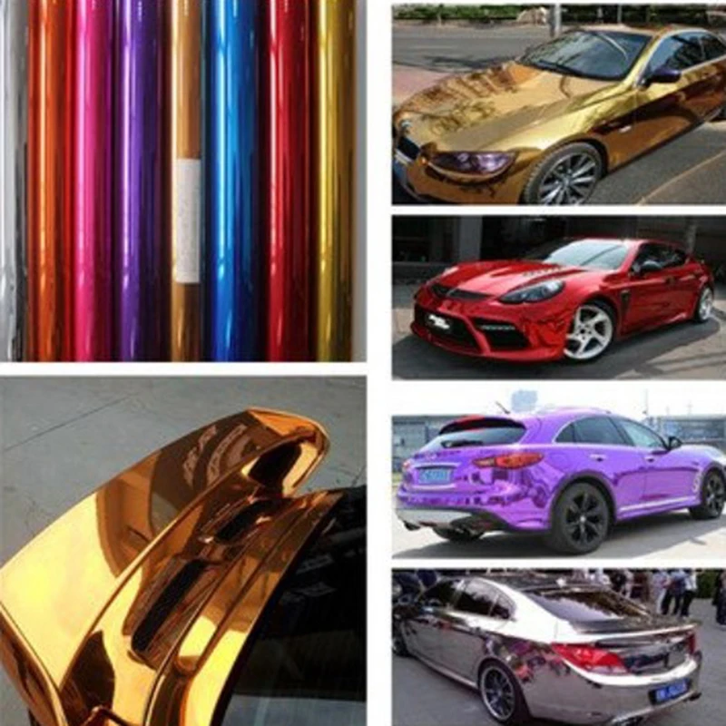 

High Stretchable Mirror Silver Chrome Mirror Flexible Vinyl Wrap Sheet Roll Film Car Sticker Decal Sheet