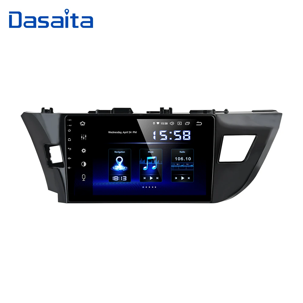 Dasaita 10 2 &quotAndroid 0 Автомобильный GPS радио плеер для Toyota Corolla 2014 2015 2016 с восьмиядерным 4