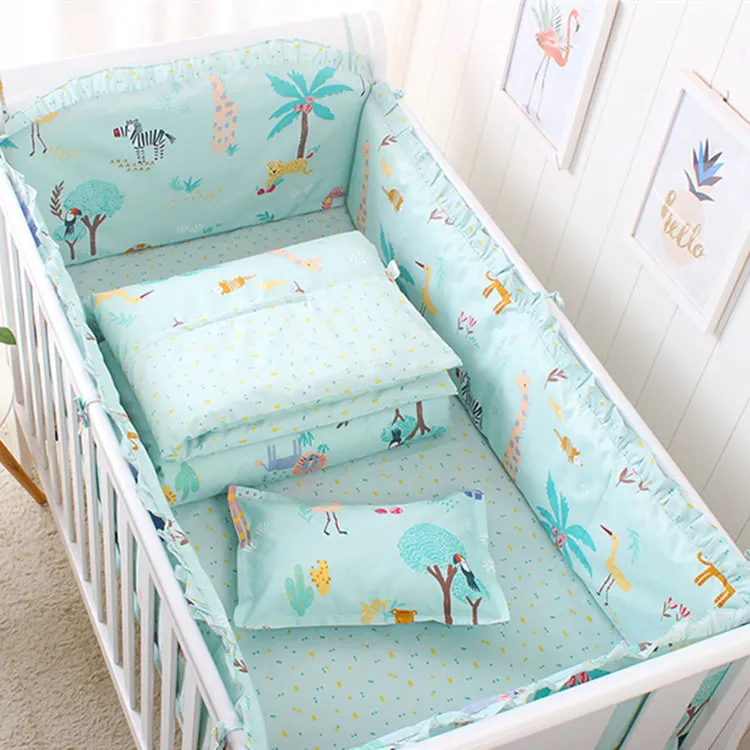 Многоразмерная детская кроватка, постельное белье, хлопок, съемная детская кроватка, Комплект постельного белья в кроватку для новорожденных девочек и маленьких мальчиков