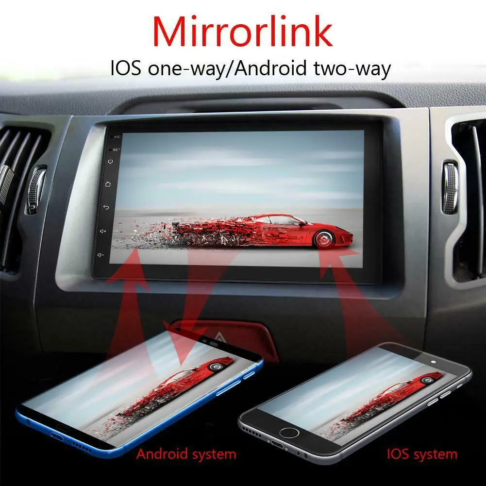 2Din " четырехъядерный Android 8,1 gps Navi Wifi DVR автомобильный стерео MP5 плеер FM Радио авторадио