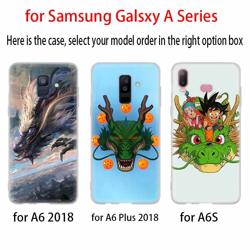 Chinese Dragon Silicone Case For Samsung A52 A32 A12 A72 A42 A21S 5G A3 A5 A6 A7 A8 Plus 2018 Cover | Мобильные телефоны и