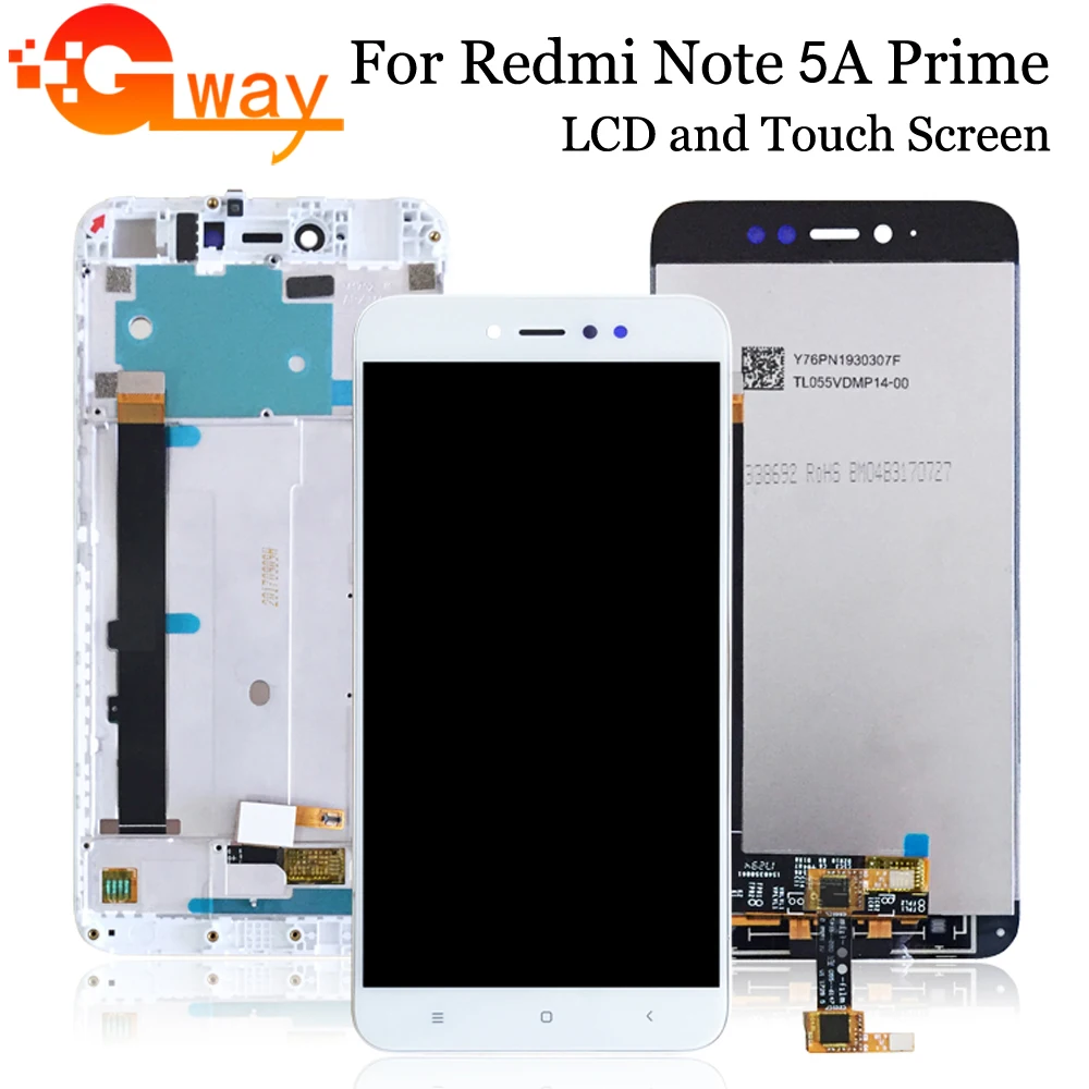 ЖК дисплей и дигитайзер сенсорного экрана для Xiaomi Redmi Note 5A Prime 100% тестирование