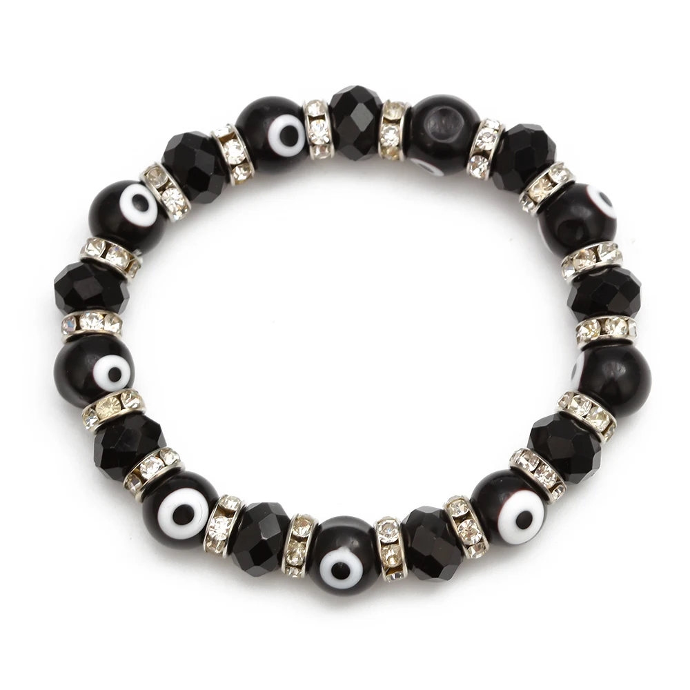 MEIBEADS 1 шт. модные синие подвески браслеты стеклянные бусины браслет для женщин и девушек эластичные