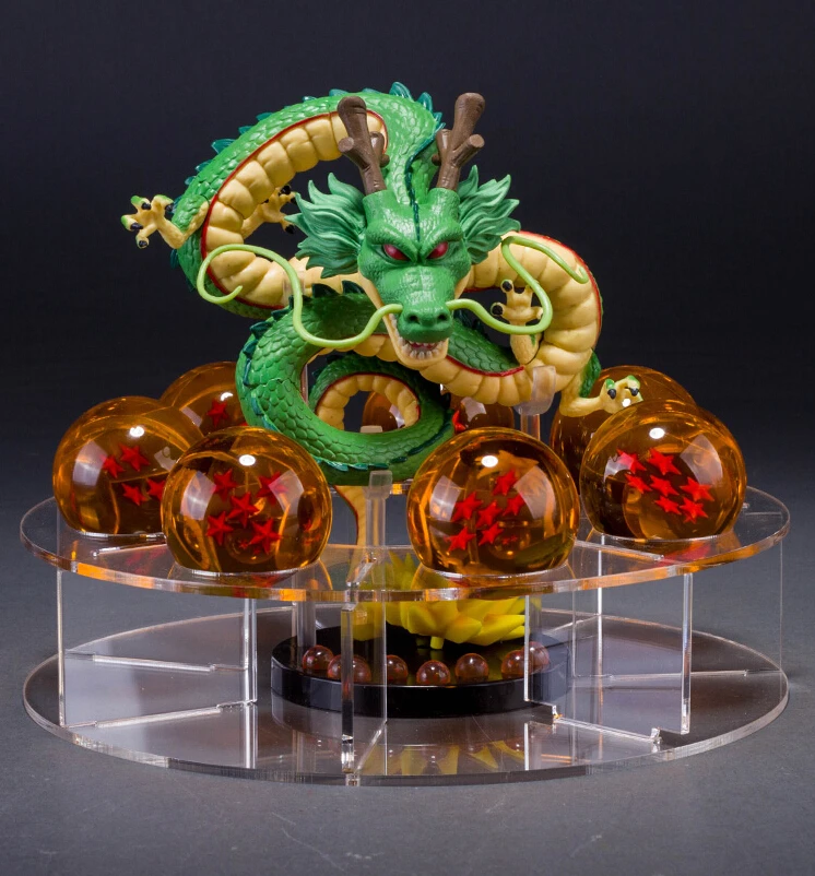 

Dragon Ball Z Shenron PVC Figure figuras dbz dragon ball z Model Toy esferas del dragon +7pcs PVC balls+shelf Dragonball DIY53