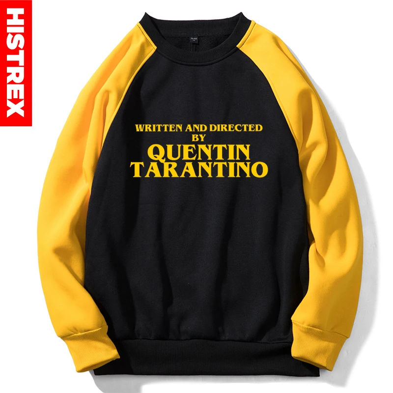 Мужская толстовка Quentin Tarantino PulpFiction, написанная и направленная Квентин Тарантино, желтые толстовки, женская уличная одежда