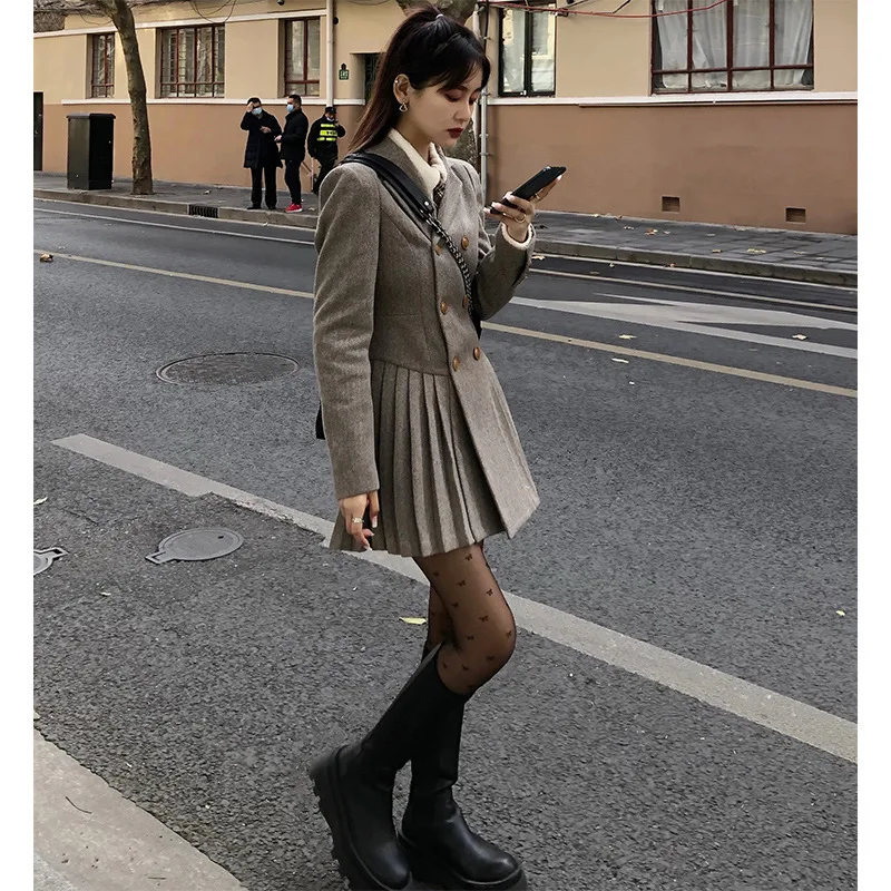 

Женское платье Ранняя весна 2021 Новое Женское французское платье в стиле ретро