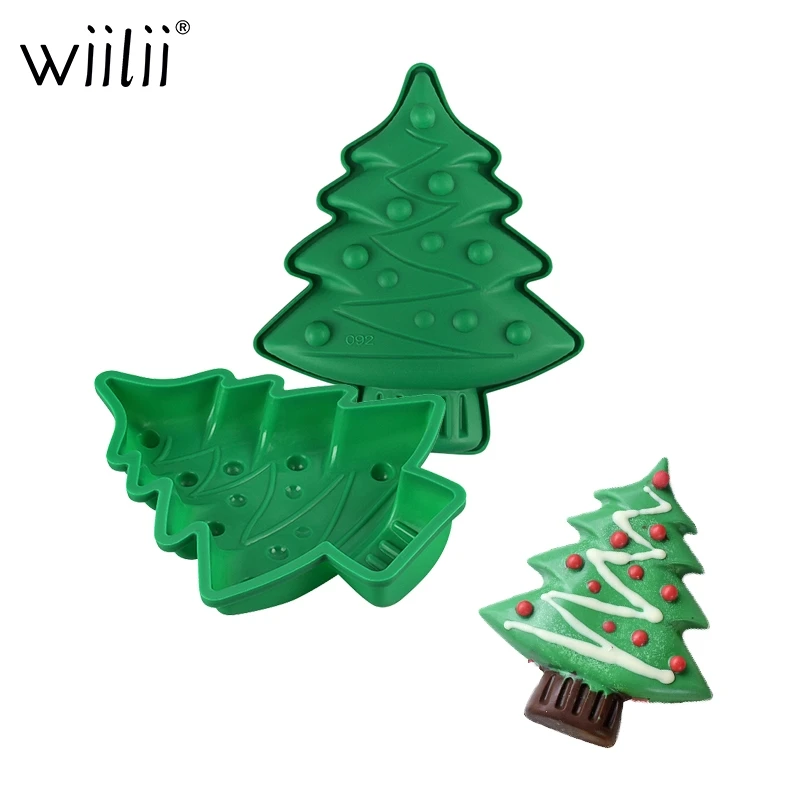 Силиконовая форма для выпечки рождественской елки губка желе пудинга сделай сам