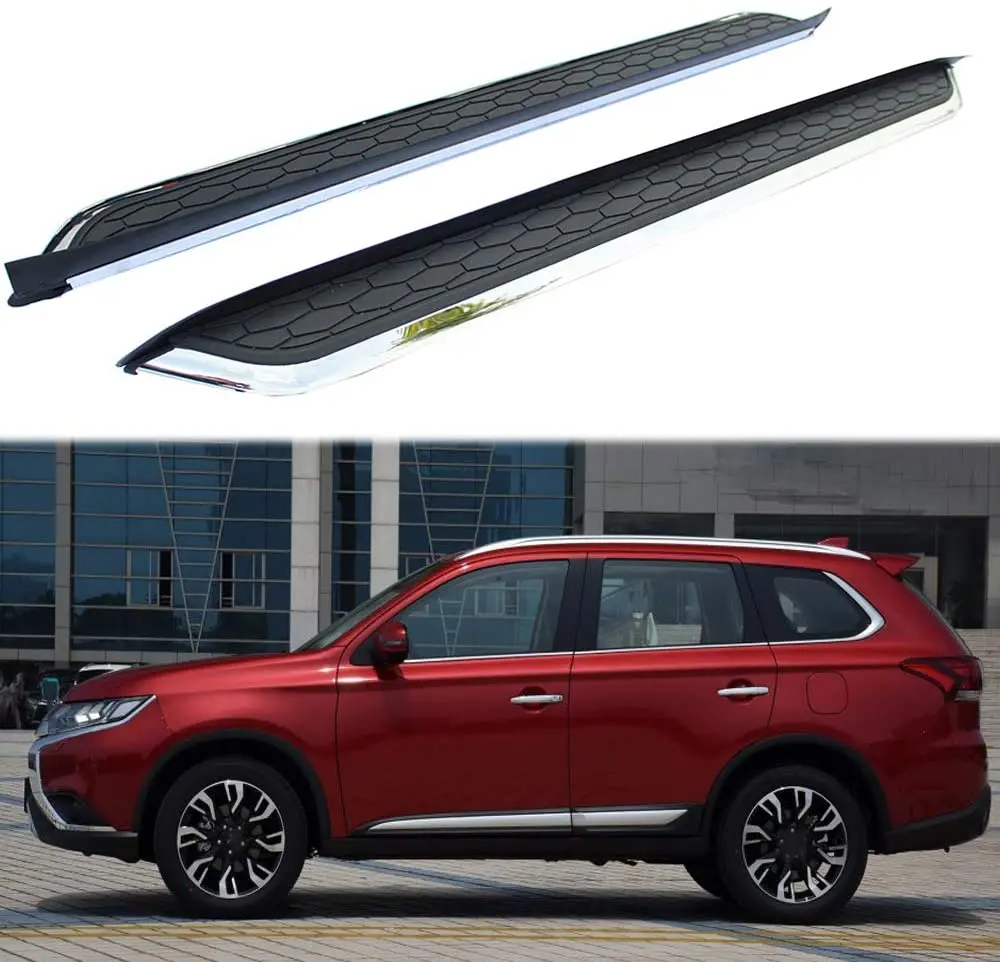 

2 шт. фиксированные подножки для боковой двери, защита балки Nerf для Mitsubishi- Outlander 2013-2020-черный