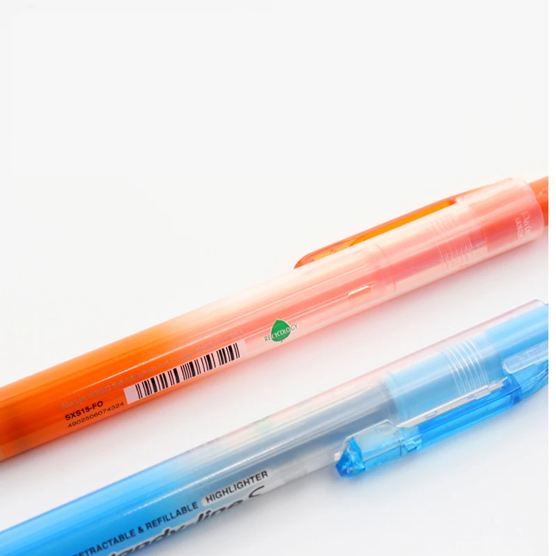 Ручка-хайлайтер Pentel surligeur S SXS15 стильная Выдвижная неоновая ручка 6 цветов |