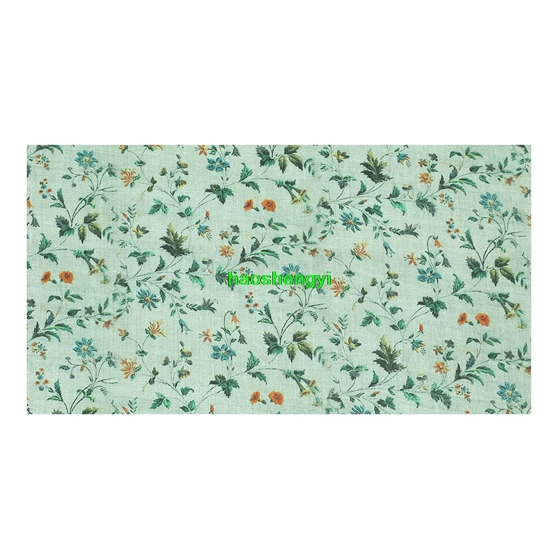 Ретро пасторальная свежая ткань ramie с принтом платье-халат для одежды | Дом и сад