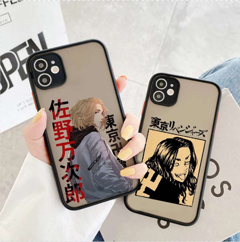 

Tokyo Revengers Cellphone Bumper Clear Matte PC Back Phone Case For iphone 11 12 13 14 Pro XSMax 13Mini 7 8 14 Plus X XR case