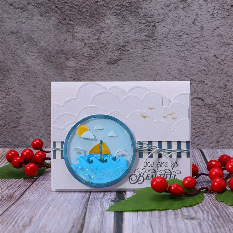 

Kokorosa Metal Cutting Dies for Scrapbooking Ship In Bottle New 2019 Crafts Dies DIY Metal Cutting Stencil Bottle Template Dies