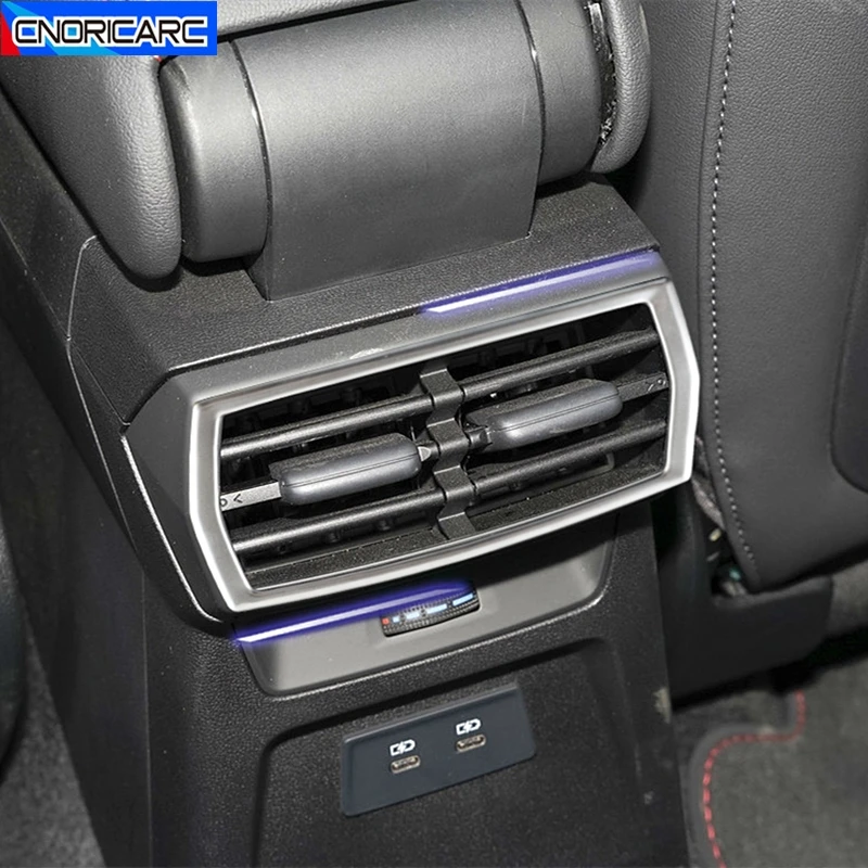 

Stainless Steel Interior Rear Air Conditioning Vent Frame Decoration Sticker Trim For Audi A3 2021 Car Styling