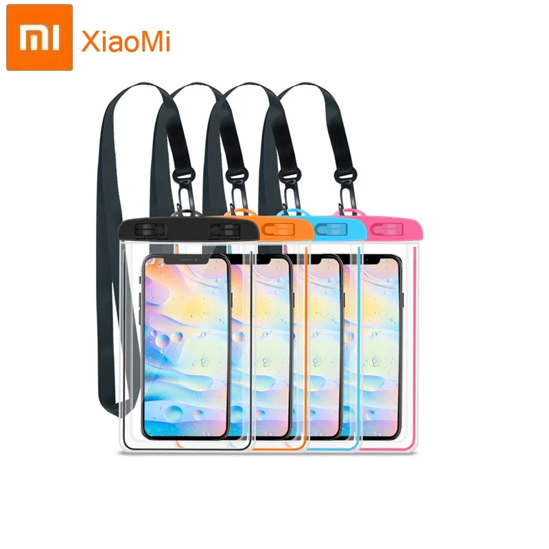 

Xiaomi для дайвинга на открытом воздухе и плавания в водонепроницаемой фотосумке можно использовать из прозрачного пвх материала с сенсорным ...