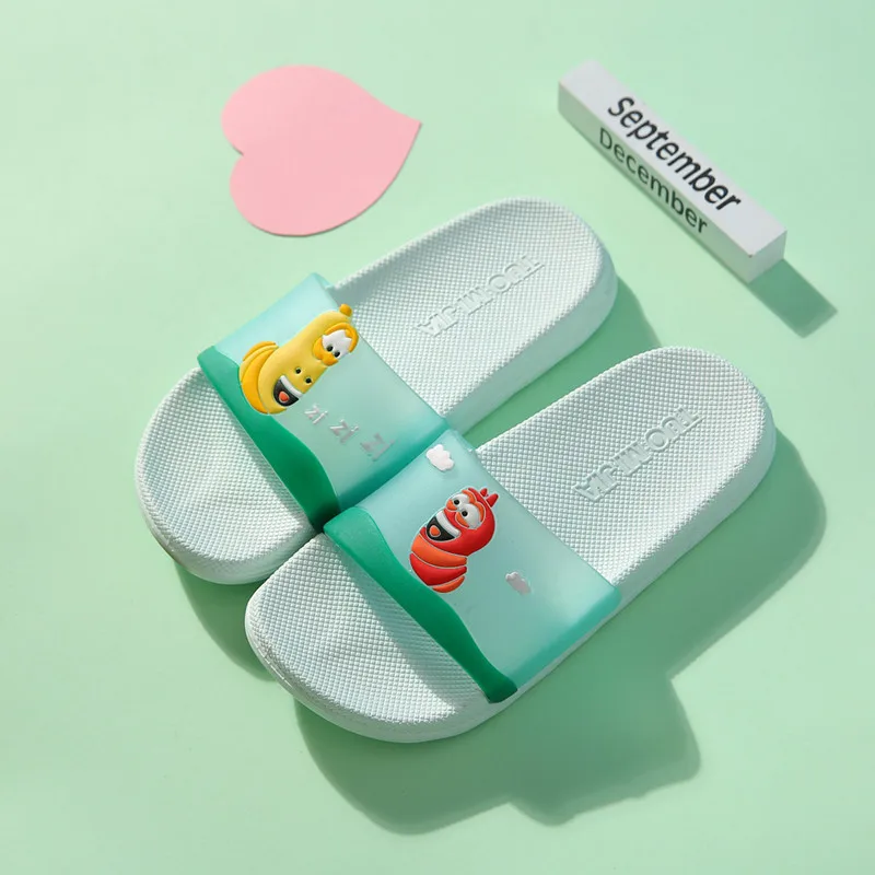 Летняя детская обувь детские тапочки Нескользящие Симпатичные Мультяшные