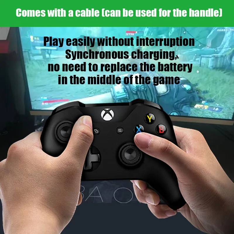 

Game Controller Battery Pack with Charging Indicator for Xboxone Slim/x Rechargeable Battery Set with Charging Cable
