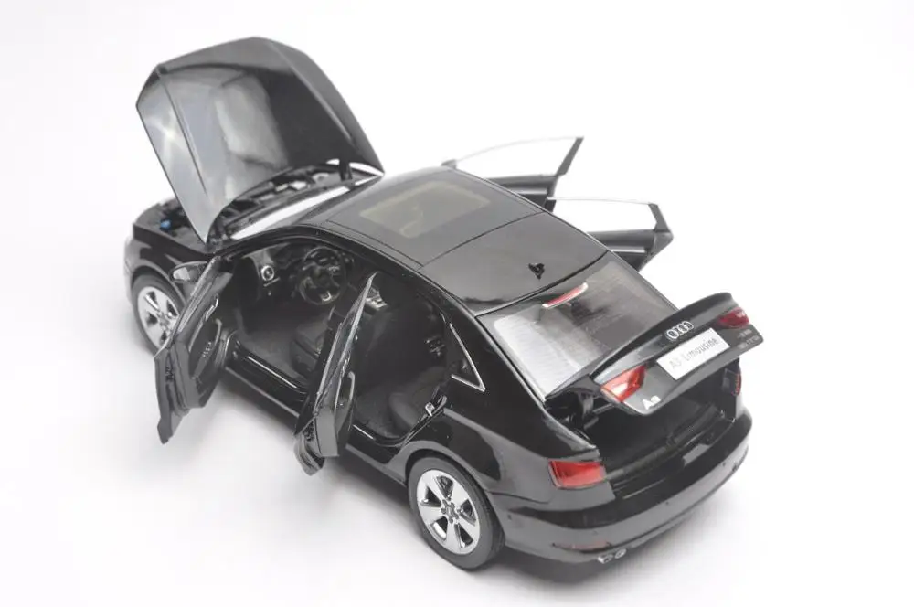 1:18 литая под давлением модель для Audi A3 Limousine 2010 Черный Седан сплав игрушечный автомобиль миниатюрная коллекция подарок S3