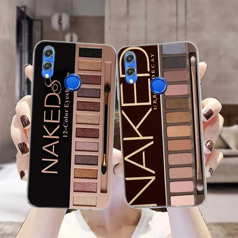 Glam Makeup Lipstick Eye Shadow Bumper Case For Huawei Honor 10 lite 8X 9X 20S 30S 50 Pro Mate 20 30 40 Pro Protect Phone Cover images - 6