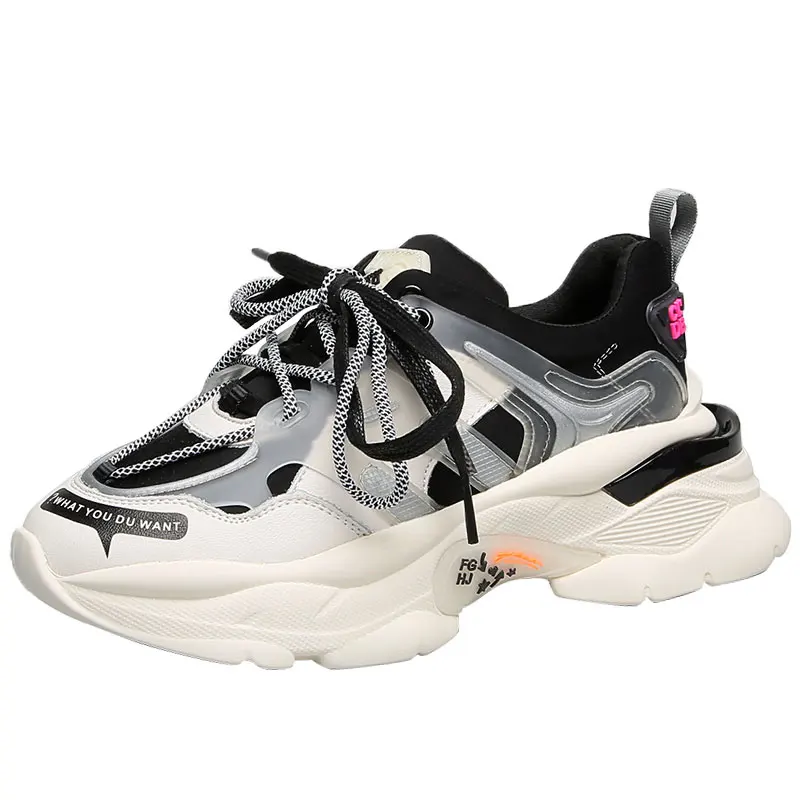 Женские массивные кроссовки Новинка 2020 года Модная повседневная обувь Фирменный