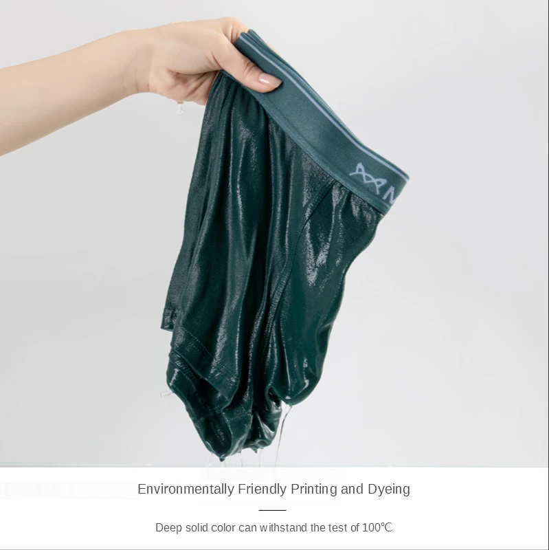 

Brand MiiOW Men's Underwear Men's Boxers Pure Cotton Antibacterial Boxers Loose In Summer