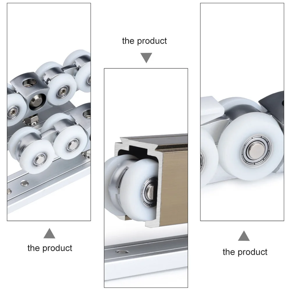 

1 Set Track Roller Barn Door Track System Door Accessories Sliding Track Roller