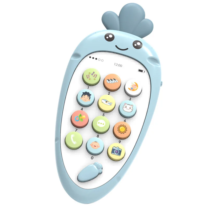 Электронная игрушка мультфильм телефон детский мобильный Обучающие игрушки