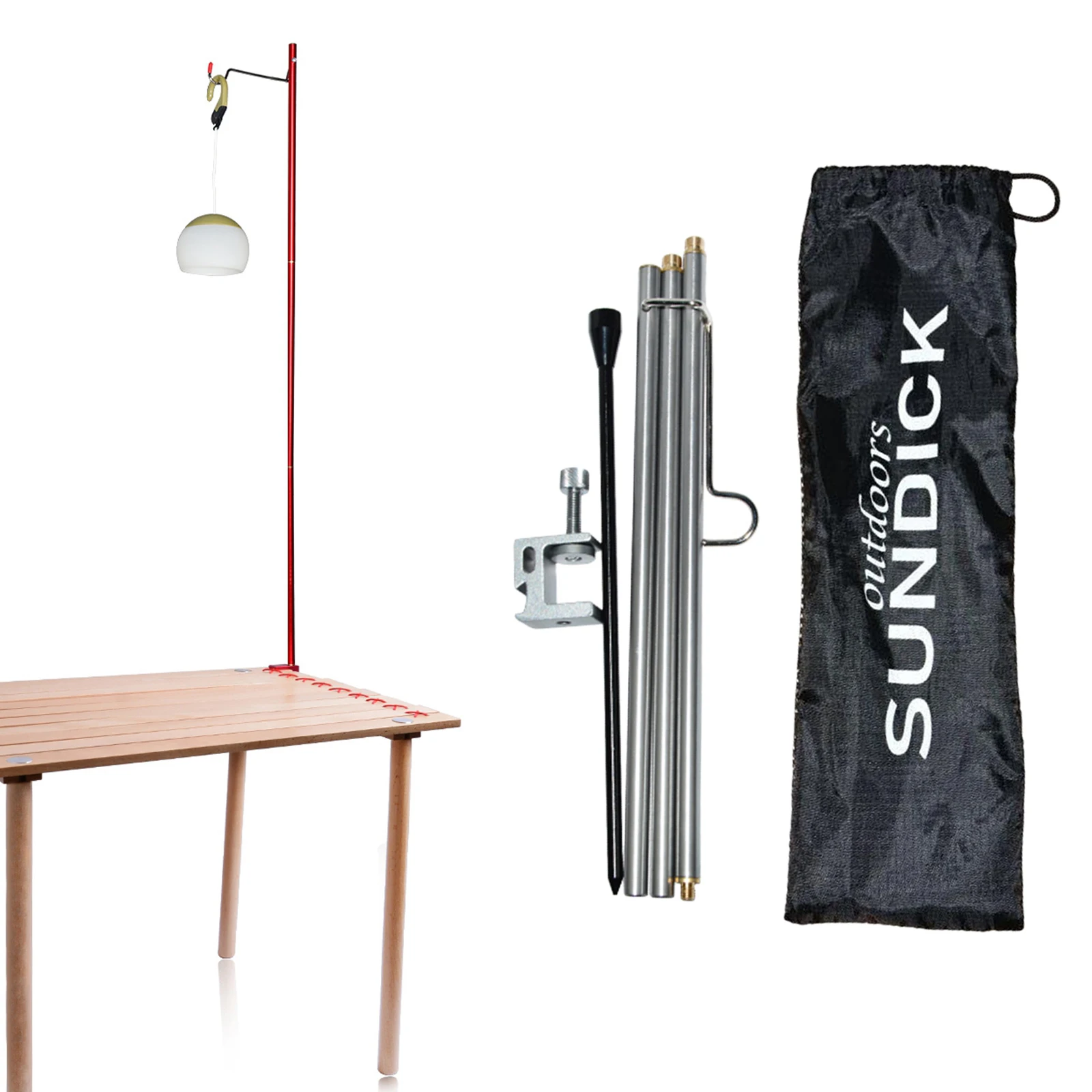 Сад Алюминий сплав складной фонарный столб светильник подвесной держатель |