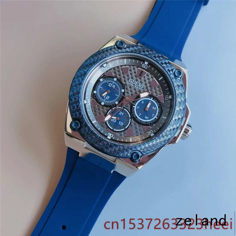 

GUESS watch men's skeleton automatic mechanical AAA watch gold skeleton retro men's women watch quartz watch
