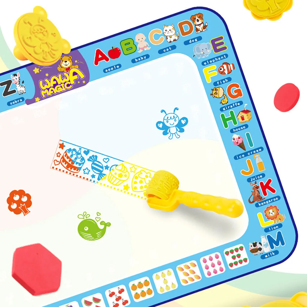 Волшебный коврик детская цветная магнитная доска для рисования большая игрушка