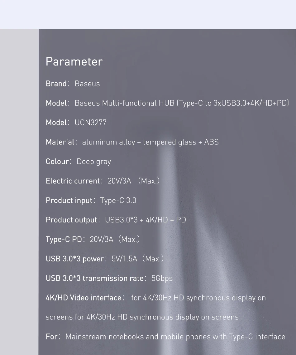 Baseus USB-C Тип C концентратор HDMI RJ45 Мульти USB 3,0 адаптер для MacBook Pro Air док-станция USB C концентратор с Беспроводной Зарядное устройство для наручных часов iWatch