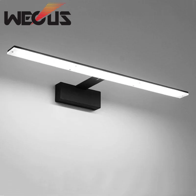 Скандинавский светодиодный светильник для ванной комнаты черный/белый