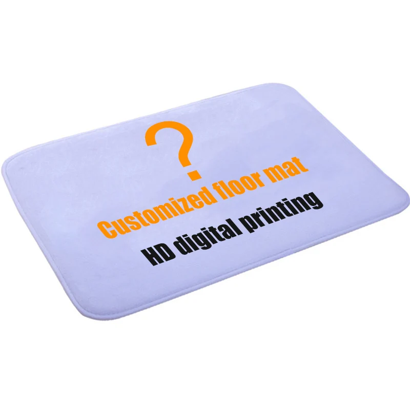 

Kitchen Mat Custom printing Anti-slip pad Customized floor mat Area Rugs Living Room Bathroom Carpet Doormat Hallway Bath Mats