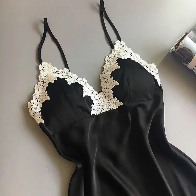 Women Nightdress Female Sexy Sling Nightgowns Ladies Lingerie Sleepdress Cute Sleepshirts Seductive Household Clothes | Женская одежда