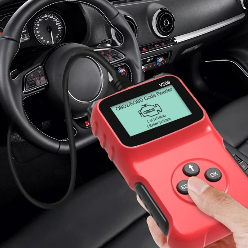 

Считыватель кодов автомобилей OBD2 V309, автомобильный диагностический сканер, считыватель кодов