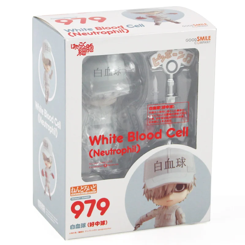With Box Nendoroid 979 ячеек на работе фигурка игрушка лейкоцит нейтрофил белая кровяная клетка аниме модель куклы - Цвет: With Box