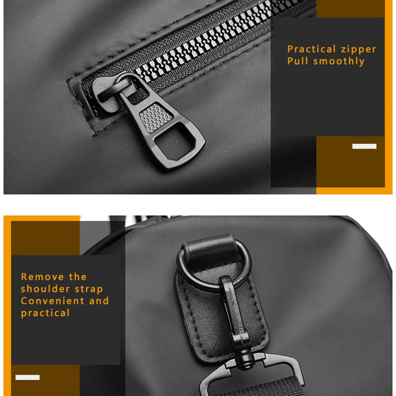 

Sports Gym Bag Travel Bag Organizer Classic Men's Bags Black Luggages Bag Carry on Luggage Large Handbag Waterproof Handbags