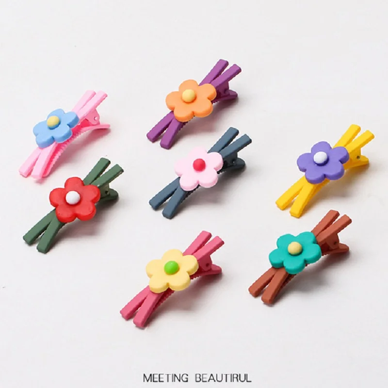 7 шт./лот х-образные заколки карамельный цвет цветок для волос красивый довольно