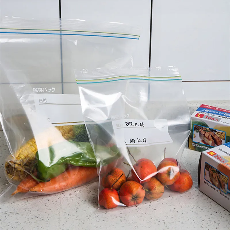 

Food Preservation Bag Household Kitchen Refrigerator Sealed Bag Removable Fresh Ziplock Bag Small 40pcs Medium 40pcs Large 30pcs