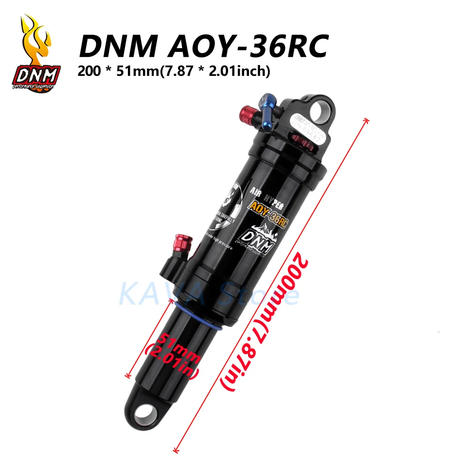DNM AOY-36RC горный велосипед mtb воздушный Задний амортизатор с блокировкой 165 190 200 мм