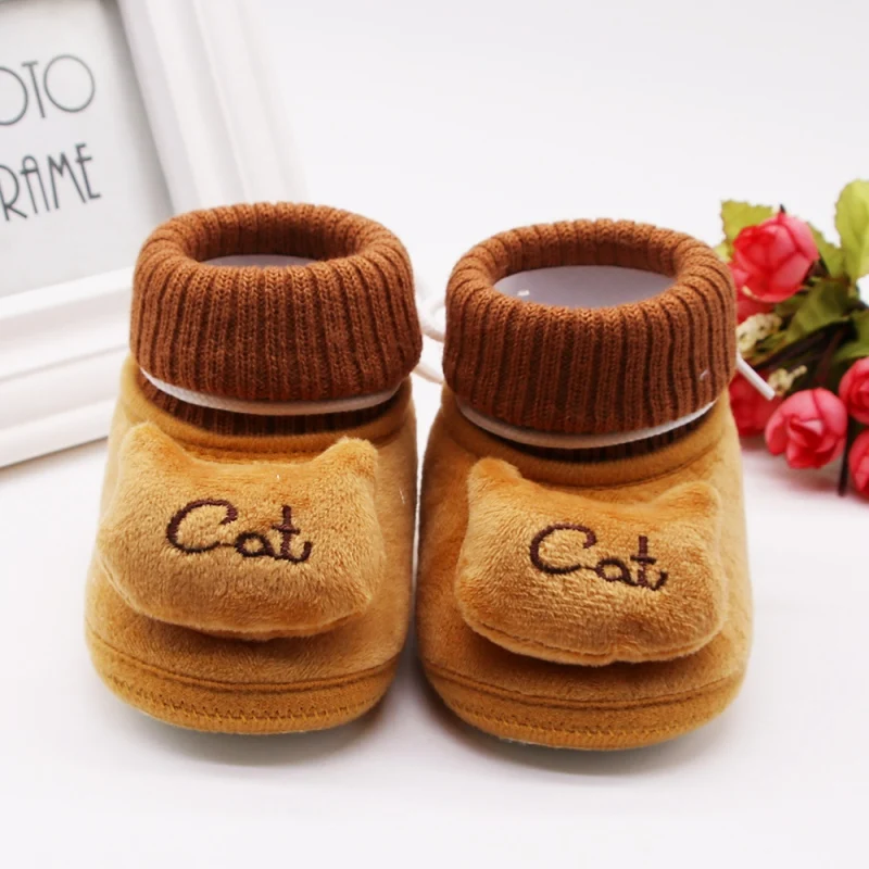 BoysNewborn/Обувь для маленьких девочек 0 18 месяцев зимние ботинки малышей теплая