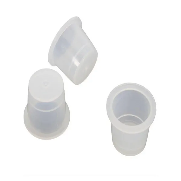 

100pcs Plastic Disposable Microblading Tattoo Ink Cups Tattoo Accessories Permanent Makeup Pigment Clear Holder Container Cap