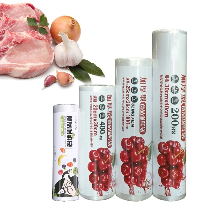 WSND 1 рулон многоцелевой пластиковый пакет для продуктов в рулоне прозрачные