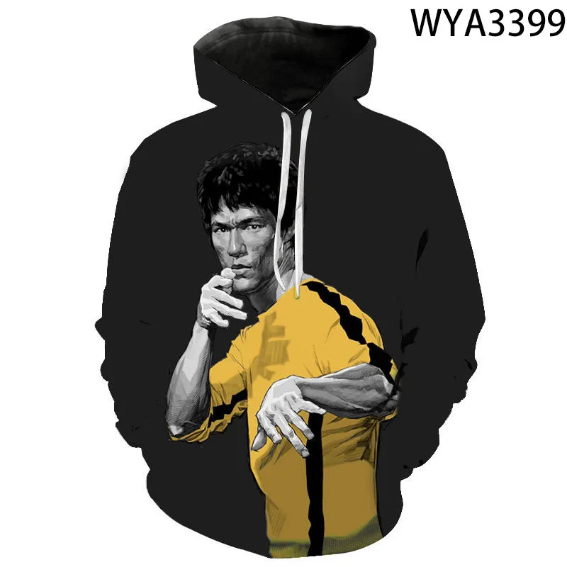

2020 New Bruce Lee Hoodies 3D Printed New Men Women Children Fashion Sweatshirts Hooded Boy Girl Kids Pullover Streetwear Jacket